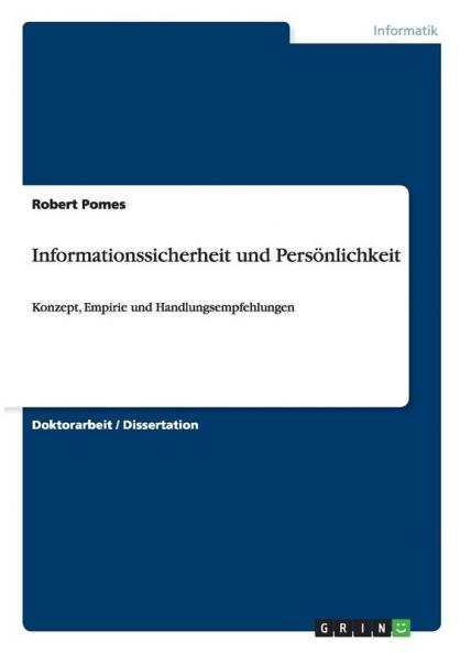 Informationssicherheit und Pers��nlichkeit