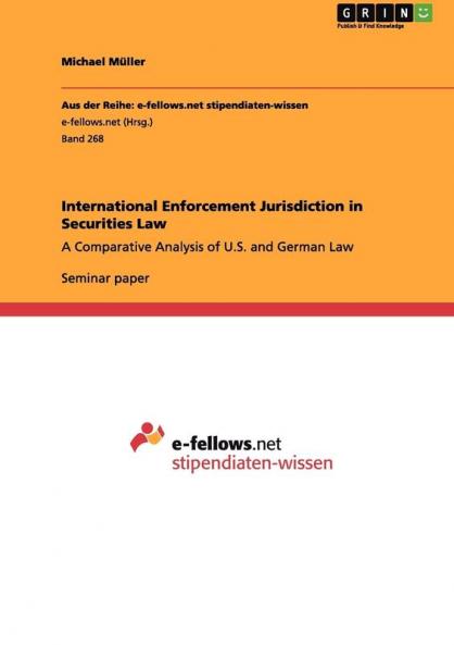 International Enforcement Jurisdiction in Securities Law