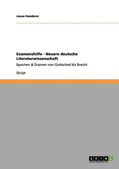 Examenshilfe - Neuere deutsche Literaturwissenschaft