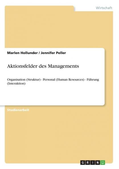 Aktionsfelder des Managements