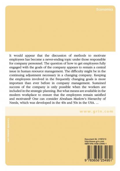 Maslow's hierarchy of needs. An introduction