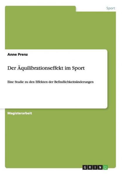Der Äquilibrationseffekt im Sport
