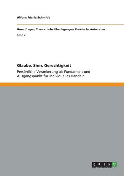 Glaube Sinn Gerechtigkeit