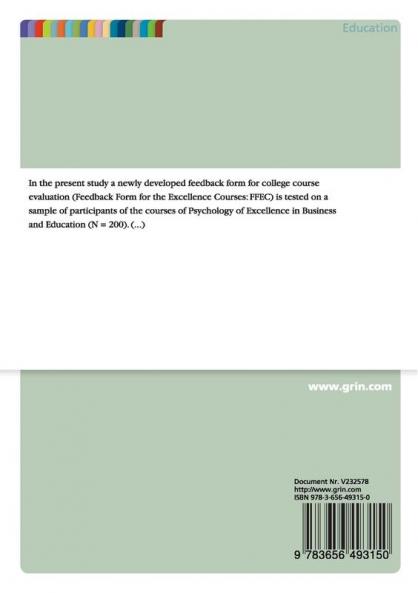 Psychology of Excellence in Business and Education