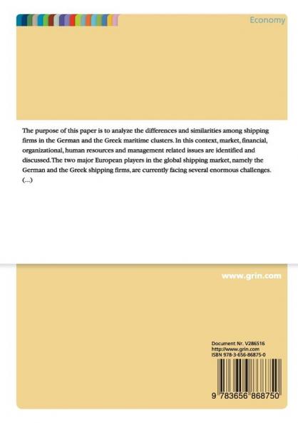 International Maritime Business. Comparison of the German and the Greek maritime clusters
