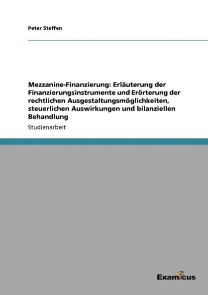 Mezzanine-Finanzierung