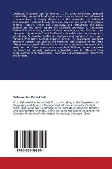 Sustainable Livelihood Strategies and Options