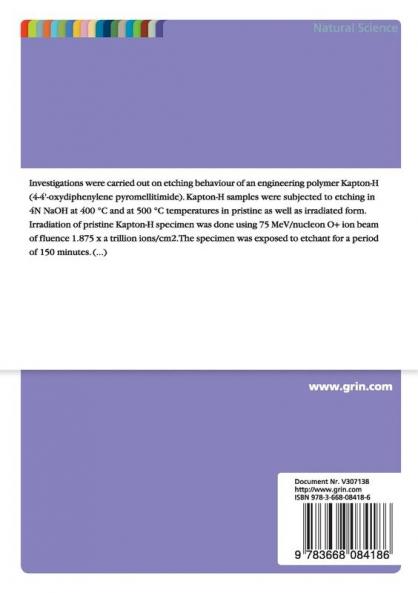 Chemical Etching Behaviour of a Polyimide