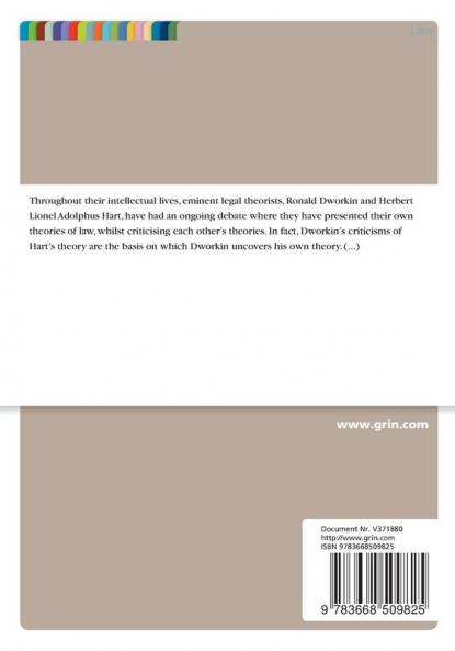 Legal Theories. The Dispute Between Dworkin and Hart
