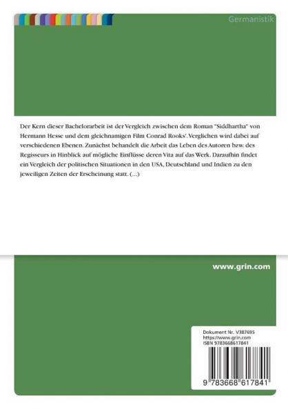 Siddhartha von Hermann Hesse im Vergleich mit der gleichnamigen Verfilmung von Conrad Rooks