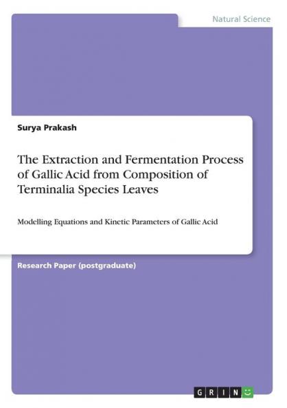 The Extraction and Fermentation Process of Gallic Acid from Composition of Terminalia Species Leaves