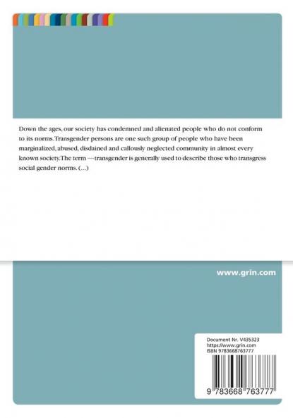 Transgender. A Marginalized and Stigmatized Community