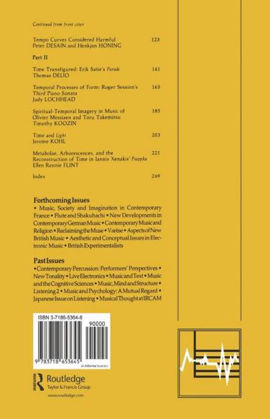 Time in Contemporary Musical Thought