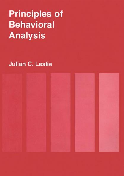 Principles of Behavioural Analysis