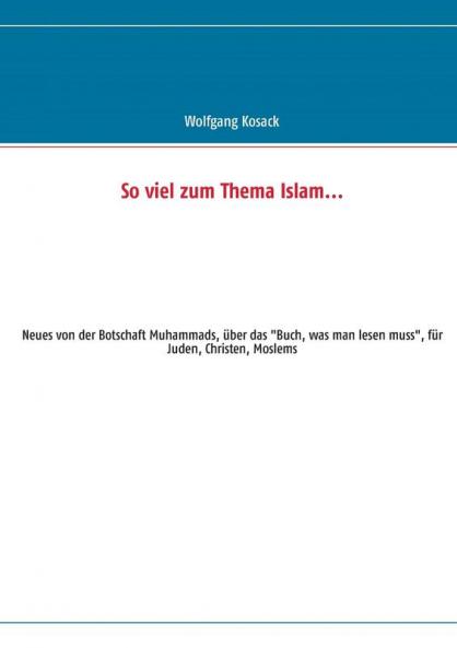So viel zum Thema Islam
