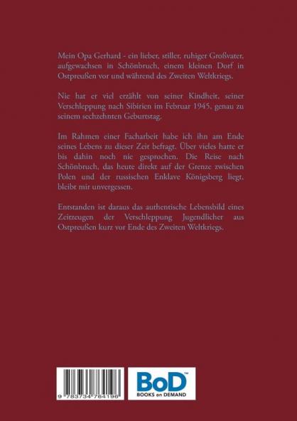 Verschleppung Jugendlicher aus Ostpreußen 1945