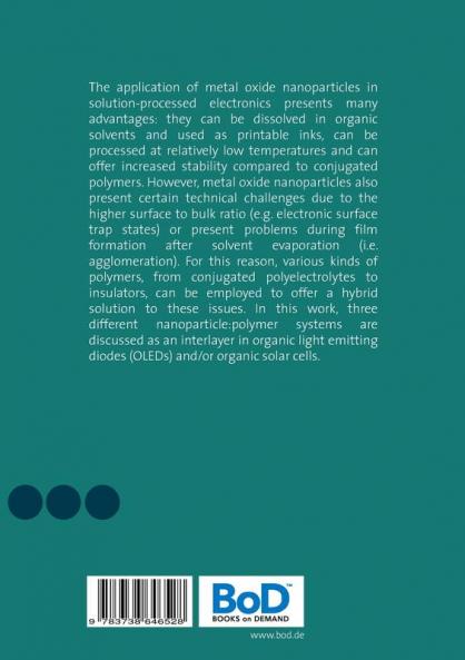 Metal Oxide Nanoparticles and Polymer Nanocomposites for Organic Electronic Devices