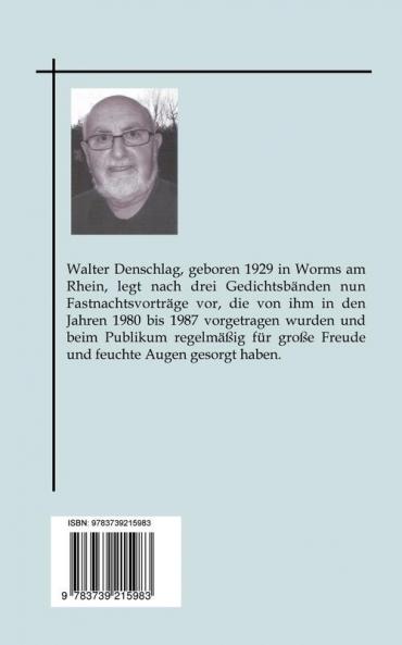 Meine Fastnachtsvorträge