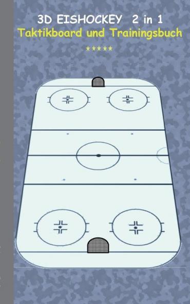 3D Eishockey  2 in 1 Taktikboard und Trainingsbuch