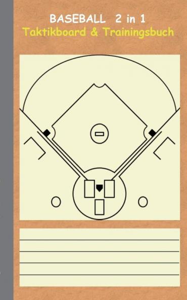 Baseball 2 in 1 Taktikboard und Trainingsbuch