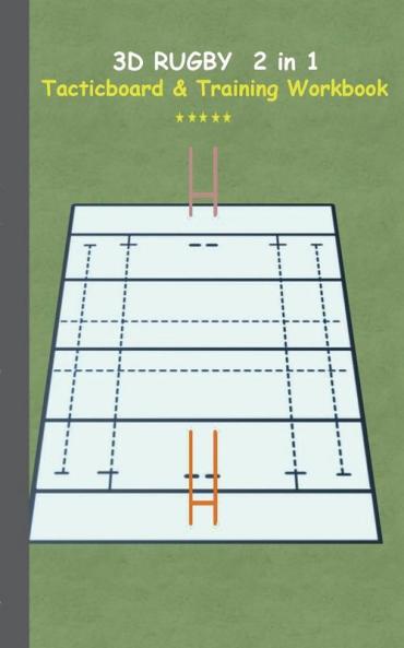 3D Rugby 2 in 1 Tacticboard and Training Book