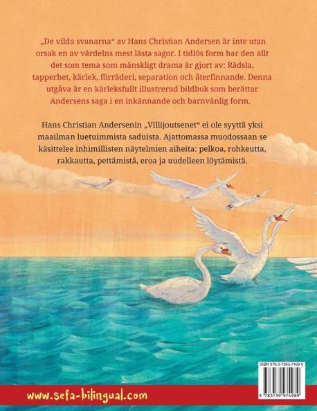 De vilda svanarna - Villijoutsenet (svenska - finska)