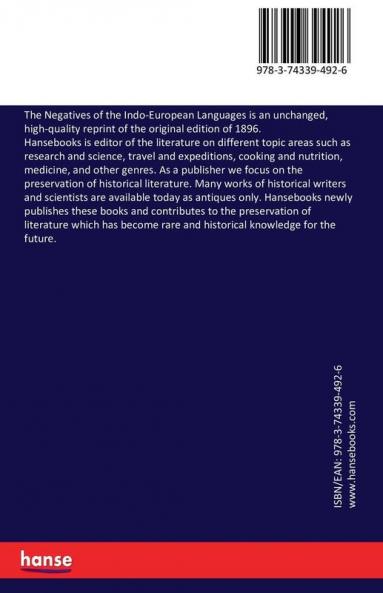 The Negatives of the Indo-European Languages