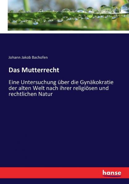 Das Mutterrecht