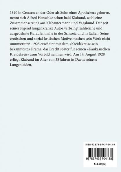 Der Kreidekreis: Spiel in fünf Akten nach dem Chinesischen