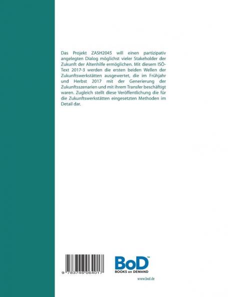 Zukunftsszenario Altenhilfe Schleswig-Holstein 2030/2045