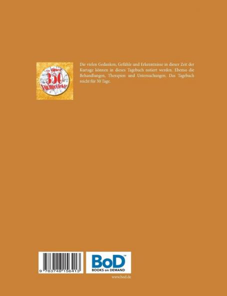 Kurtagebuch - Reha-Tagebuch für 30 Tage