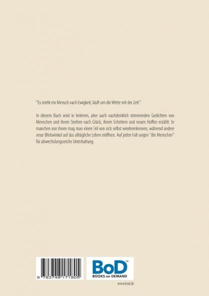 Von Menschen und anderen Kuriositäten: Gedichte (German Edition)