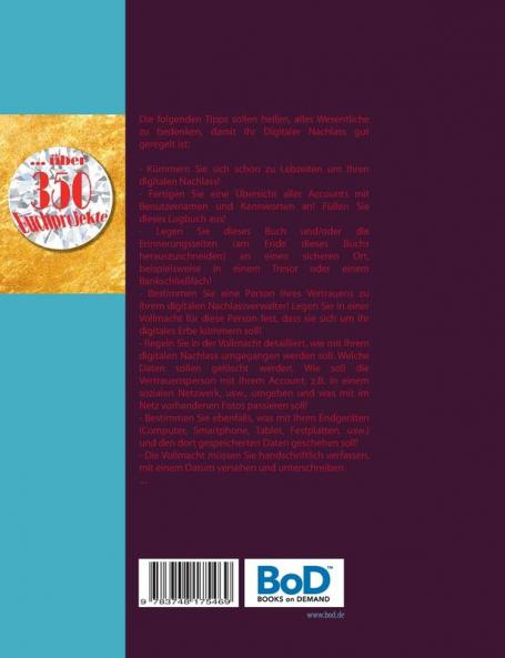 Passwort Manager - Logbuch - Safe - Internet & Passwort Organizer