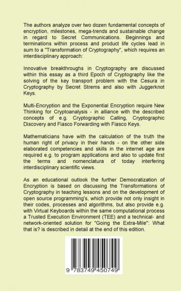 Transformation of Cryptography