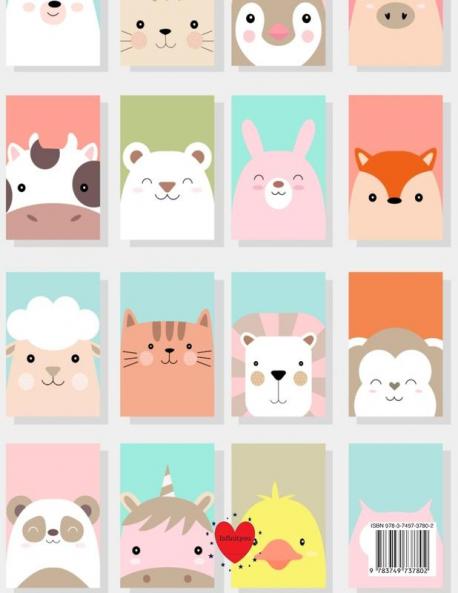 Alphabet Writing Books For Kindergarten: Trace Baby Animal Words With This Cute Workbook - A-Z Letter Tracing Book & ABC Writing Notebook for Toddlers