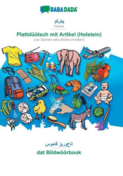 Pashto (in arabic script) - Plattdüütsch mit Artikel (Holstein) visual dictionary