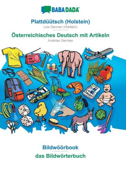 Plattdüütsch (Holstein) - Österreichisches Deutsch mit Artikeln Bildwöörbook