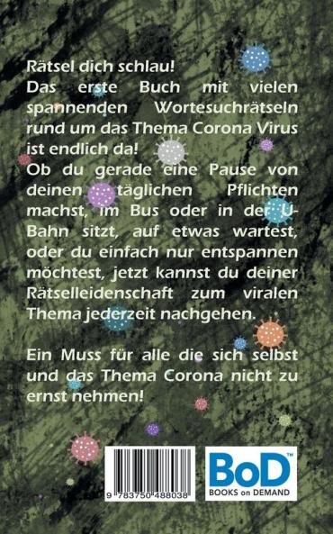 Das Corona Wortesuchrätselbuch