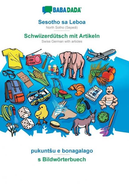 Sesotho sa Leboa - Schwiizerdütsch mit Artikeln pukuntšu e bonagalago