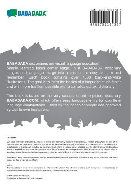 português do Brasil - Türkmen dicionário de imagens BW