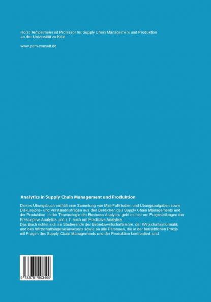 Analytics in Supply Chain Management und Produktion