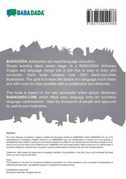 Español de Argentina - Tatar (cyrillic characters) (in cyrillic script) diccionario visual BW