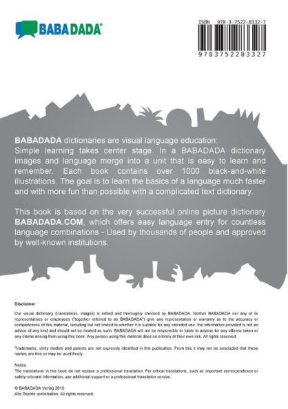 Français de Suisse avec des articles - Algerian (in arabic script) le dictionnaire visuel BW