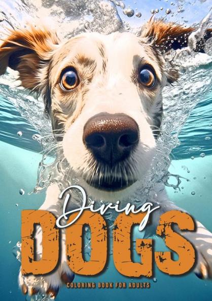 Diving Dogs Coloring Book for Adults