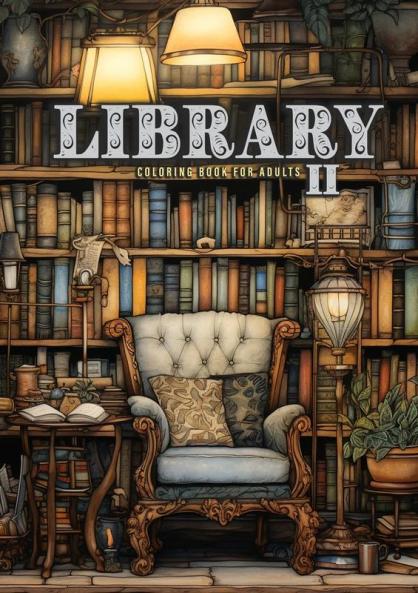 Library Coloring Book for Adults Vol. 2