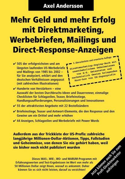 Mehr Geld und mehr Erfolg mit Direktmarketing Werbebriefen Mailings & Direct Response-Anzeigen