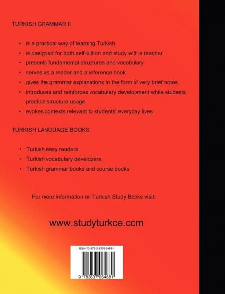 Turkish Grammar II / Türkische Grammatik II