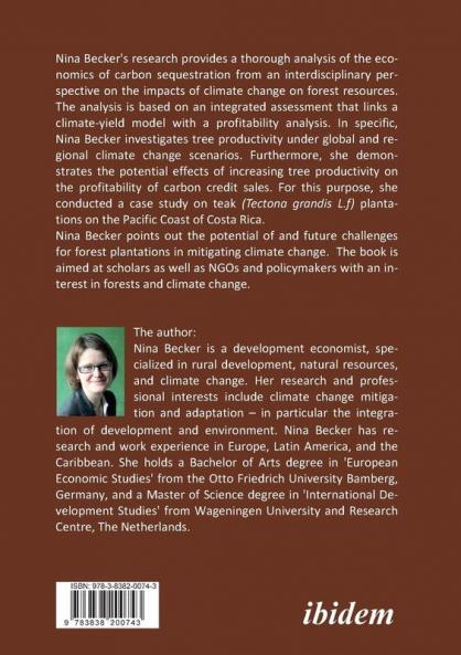 Effects of climate change on the profitability of carbon credit sales. A case study on Tectona grandis plantations located on the Pacific Coast of Costa Rica