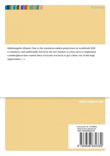 Strategic Design of B2B e-Marketplace Business Models