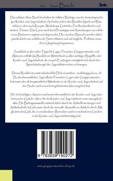 das schlaue blaue Buch der Kinder- und Jugendarbeit